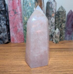 Rose Quartz Thick Crystal Tower